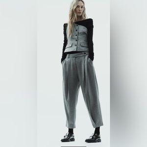 Zara asymmetric vest NWT